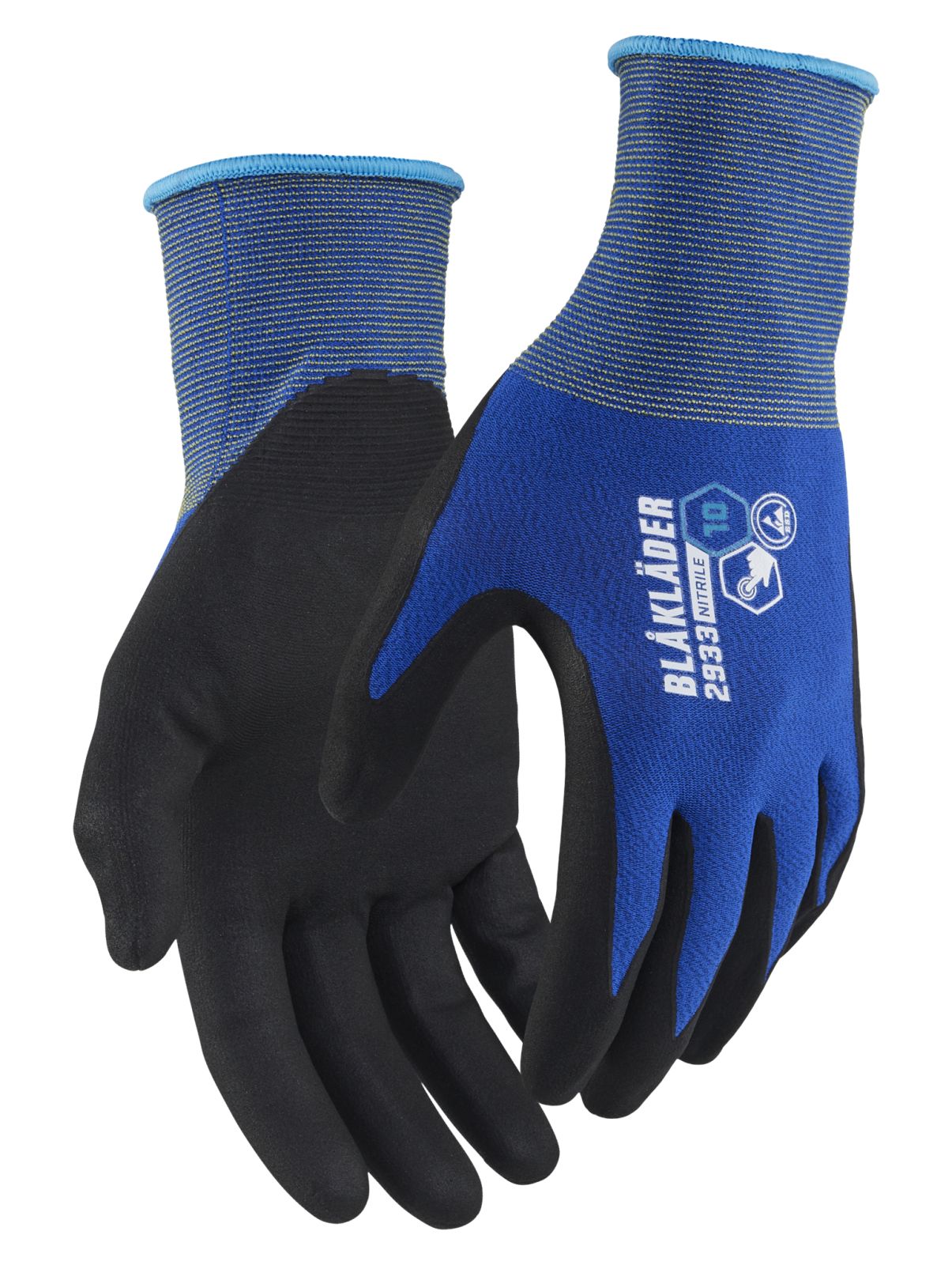Blaklader Touch Werkhandschoenen 29331406 touchscreen nitril gedipt ESD contacthitte korenblauw(8500)