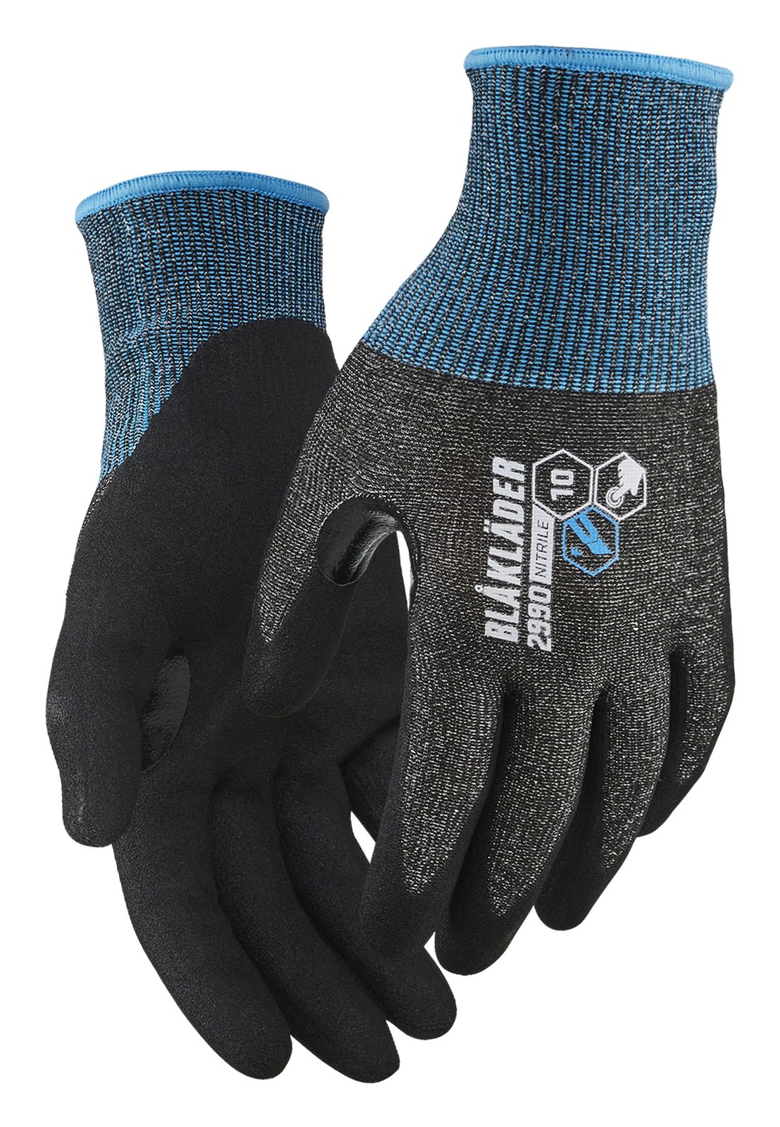 Blaklader Werkhandschoenen Snijbestendige Touch Handschoenen 29901411 snijbescherming F nitril-gecoat touchscreen zwart(9900)