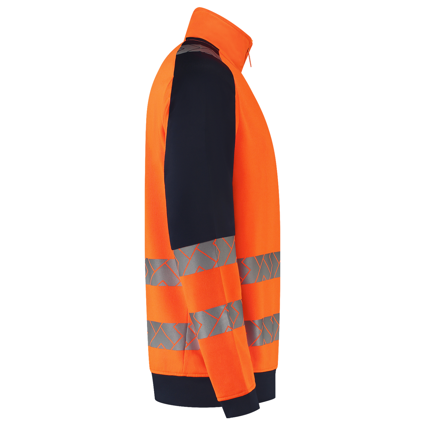 Tricorp Workwear High Vis Redefined Zip Sweaters HiVis 306106 fluo oranje-inktblauw(fluororangeink)