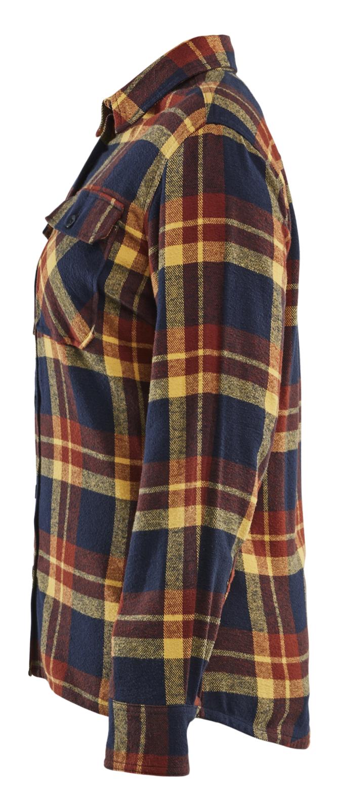 Blaklader Profiel Dames Overhemd 32181168 Flanel gebrand rood-donker marineblauw(5986)