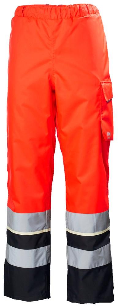 Helly Hansen UC-ME Winterbroek 71456 CL2 Reflecterend HiVis fluo rood-ebbenhoutzwart(169)