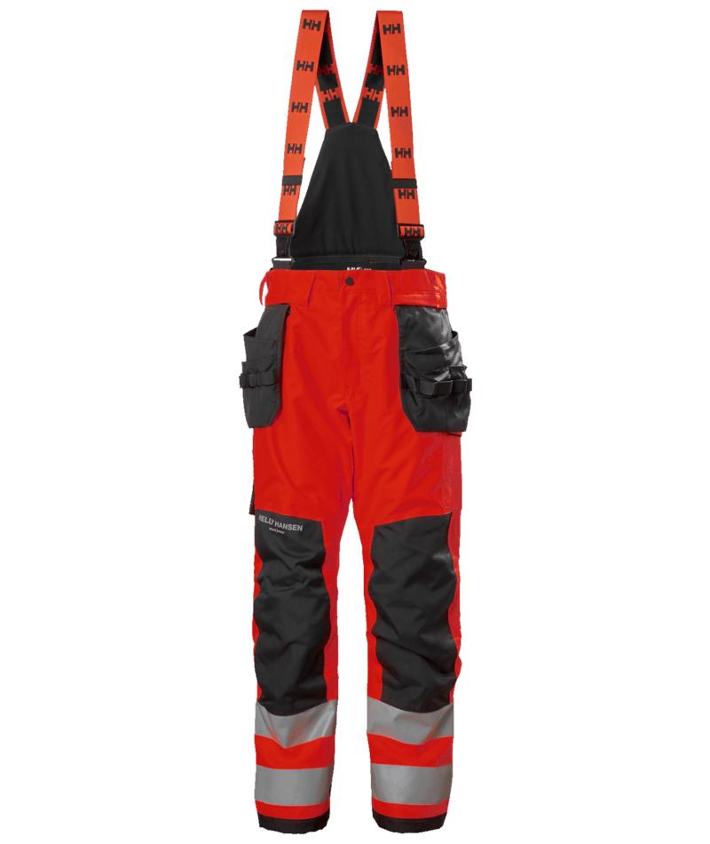 Helly Hansen Alna 2.0 Winterbroek 71491 CL2 HiVis rood-ebbenhoutzwart(169)