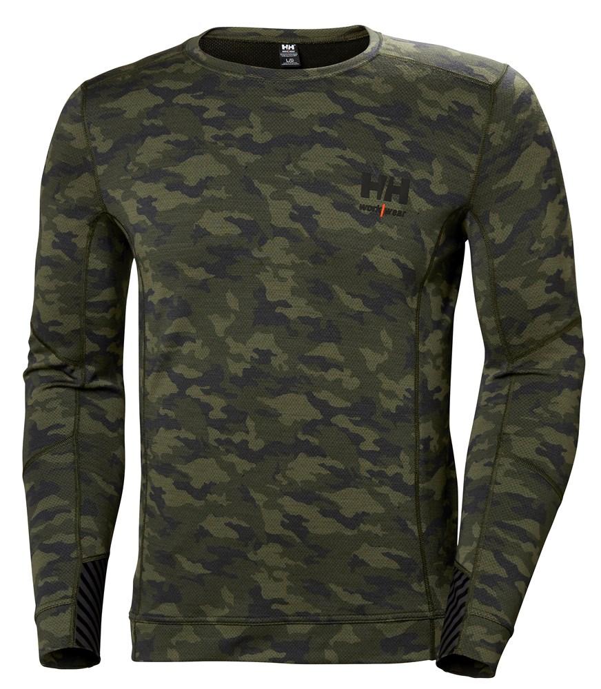Helly Hansen Lifa Merino Ondershirts 75106 Thermo Vochtafvoerend camouflage print(481)