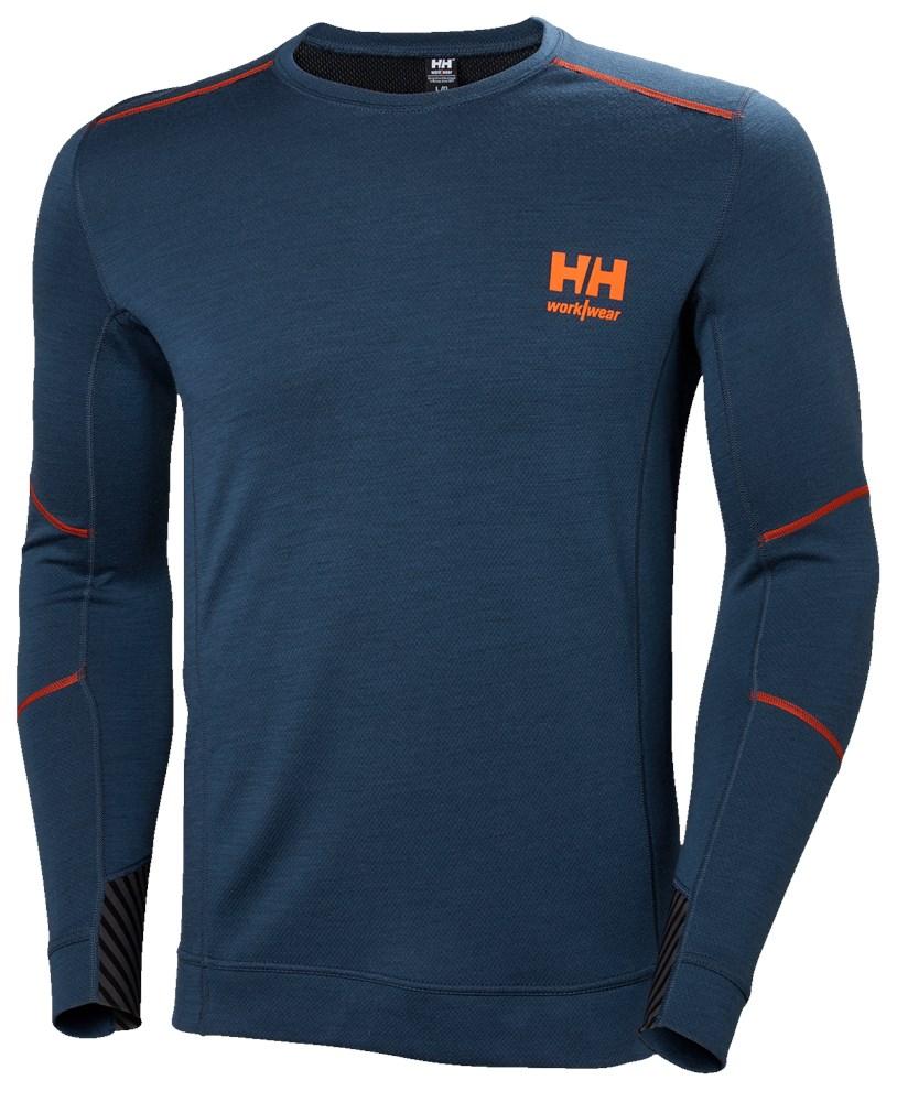 Helly Hansen Lifa Merino Ondershirts 75106 Thermo Vochtafvoerend blauwdiep staal(570)