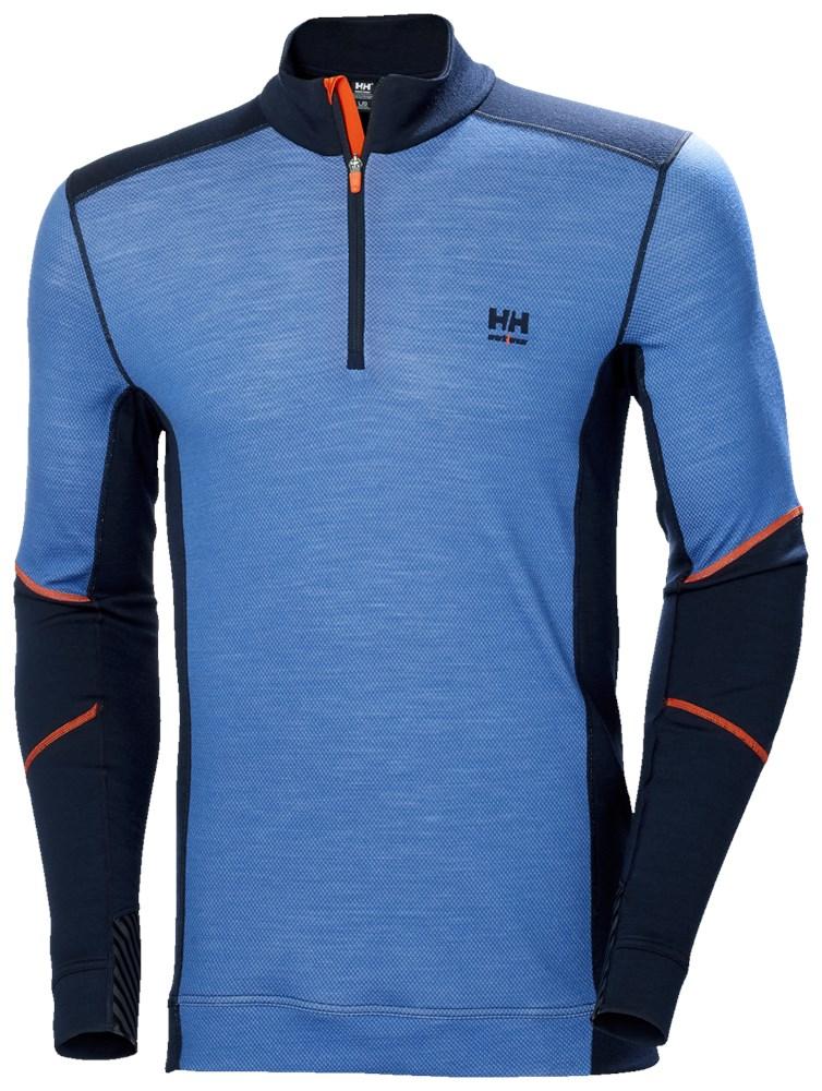 Helly Hansen Lifa Merino Thermo shirts 75107 Thermo Halve Rits Vochtafvoerend marineblauw--steenblauw(595)