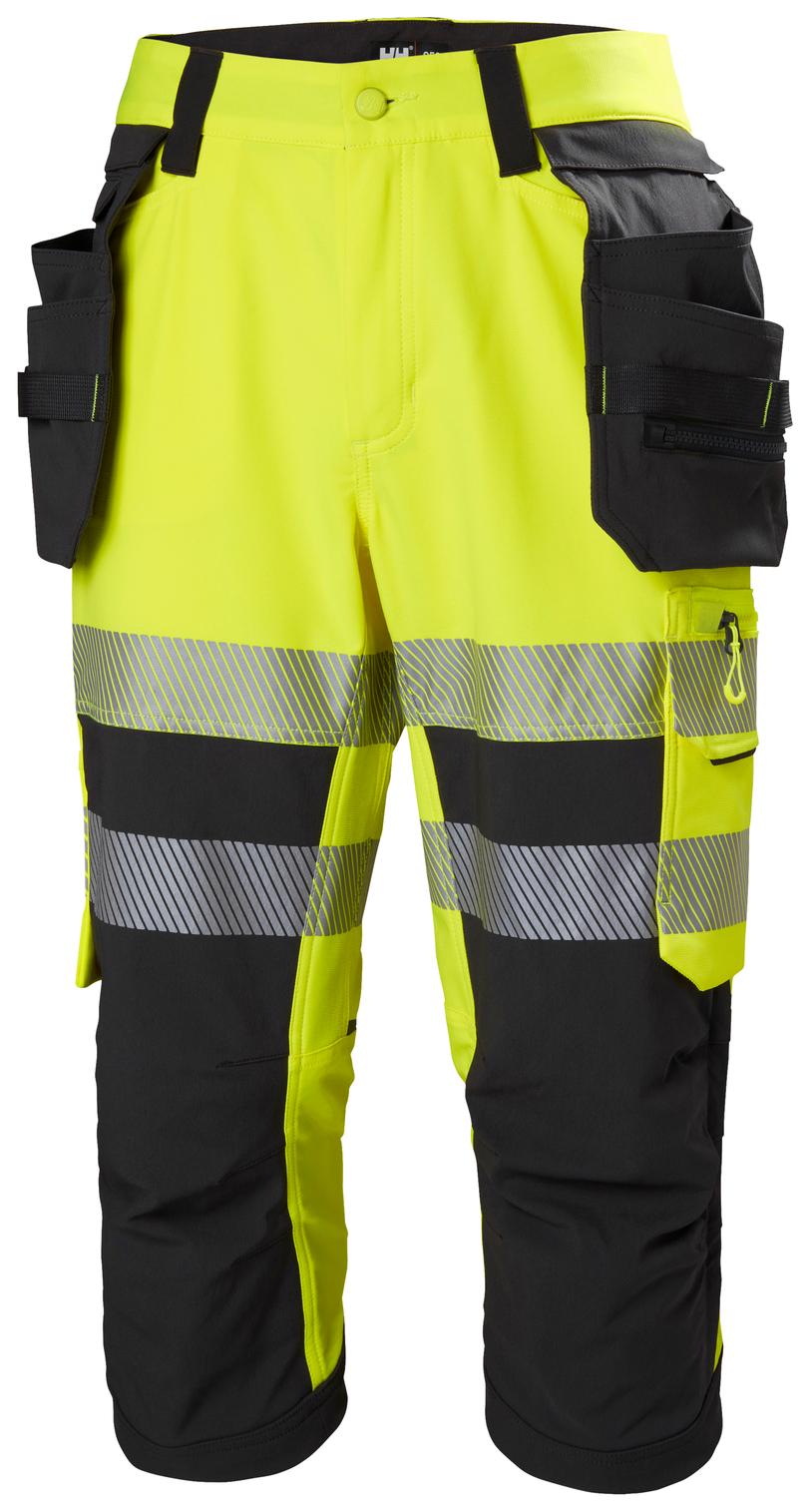 Helly Hansen ICU BRZ Piraatbroeken 77502 HiVis klasse 1 geel-ebbenhoutzwart(369)