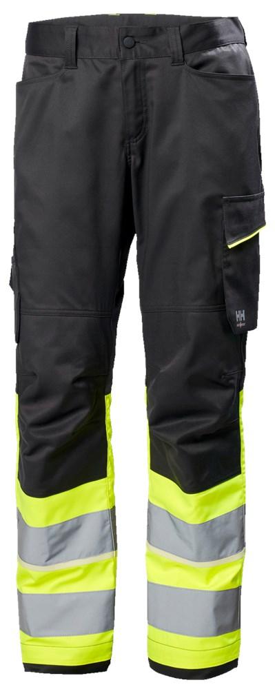 Helly Hansen UC-ME Werkbroeken 77513 Reflecterend HiVis Klasse 1 geel-ebbenhoutzwart(369)