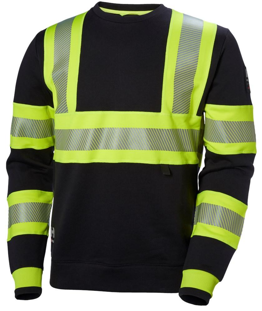 Helly Hansen Sweaters ICU 79272 HiVis fluo geel-ebbenhout(369)