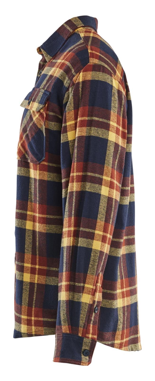 Blaklader Profiel Overhemd 32881168 Flanel gebrand rood-donker marineblauw(5986)