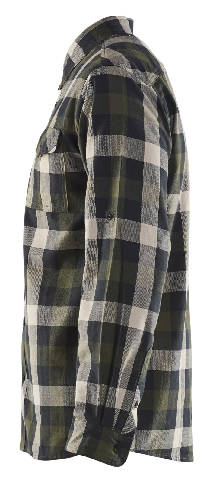Blaklader shirts/hemden 32991152 groen-zwart(4599)