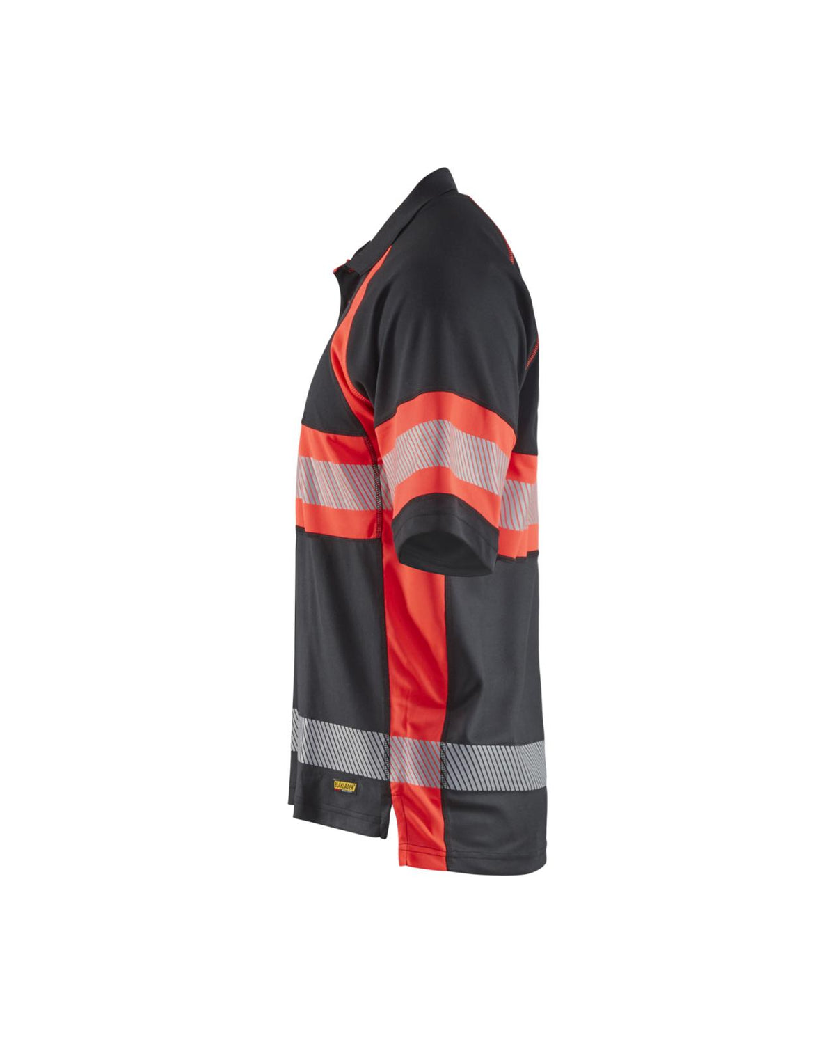 Blaklader Poloshirts 33381051 HiVis zwart-fluo rood(9955)