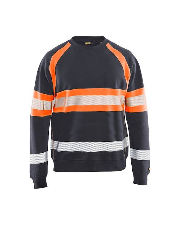 Blaklader sweatershirts 33591158 middelgrijs-fluo-oranje(9653)