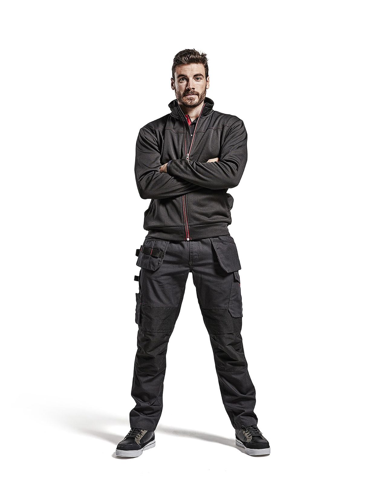 Blaklader Vesten 33622526 zwart-rood(9956)