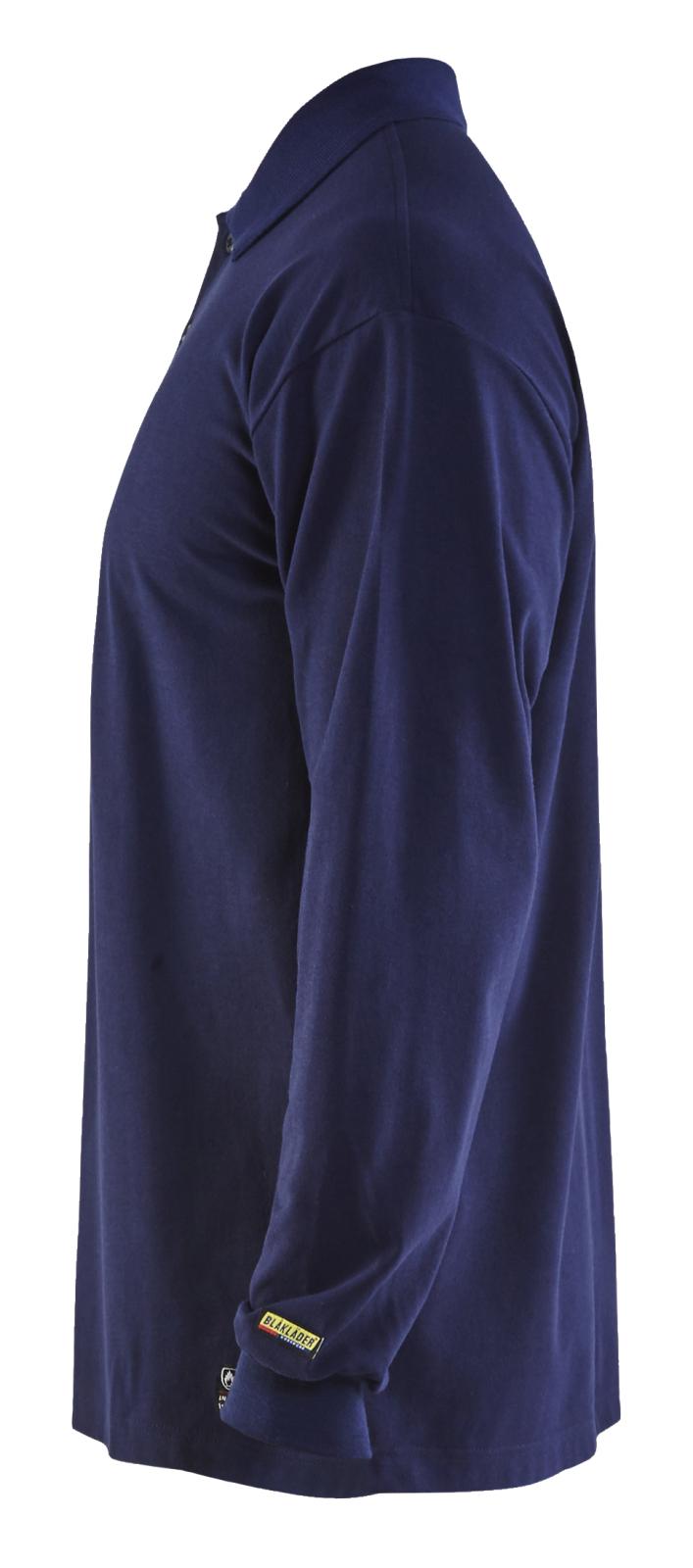 Blaklader Vlamvertragend Poloshirt 33741741 Piqué lange mouwen antistatisch vlamwerend marineblauw(8900)
