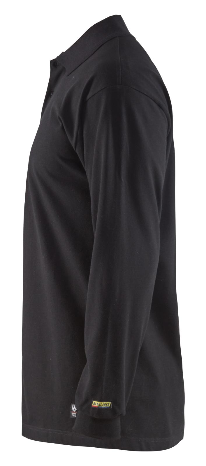 Blaklader Vlamvertragend Poloshirt 33741741 Piqué lange mouwen antistatisch vlamwerend zwart(9900)
