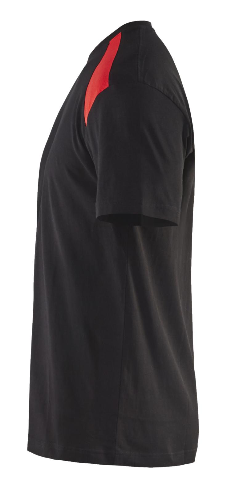 Blaklader Profiel T-shirt 33791030 zwart-rood(9956)