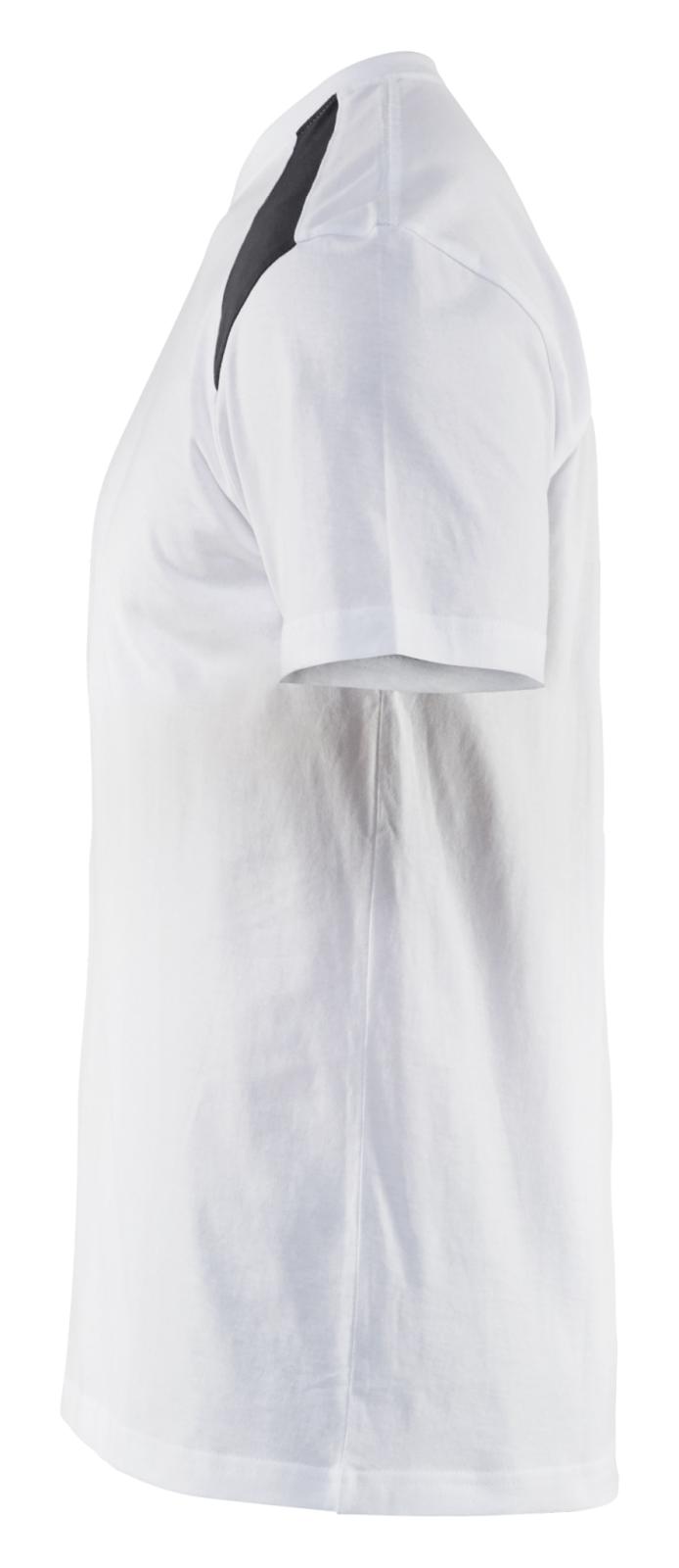 Blaklader t-shirts 33791042 wit-donkergrijs(1098)