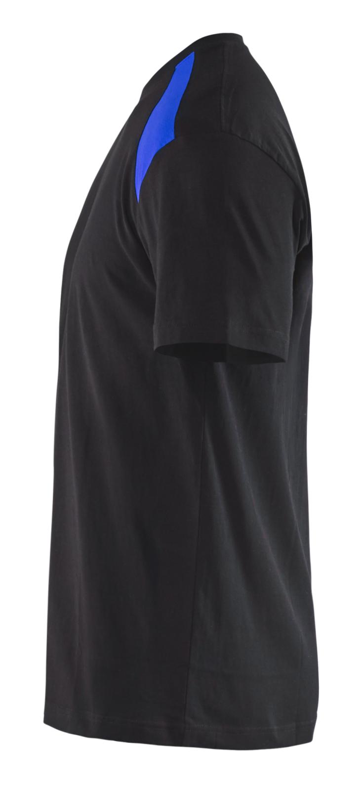Blaklader T-shirts 33791042 zwart-korenblauw(9985)