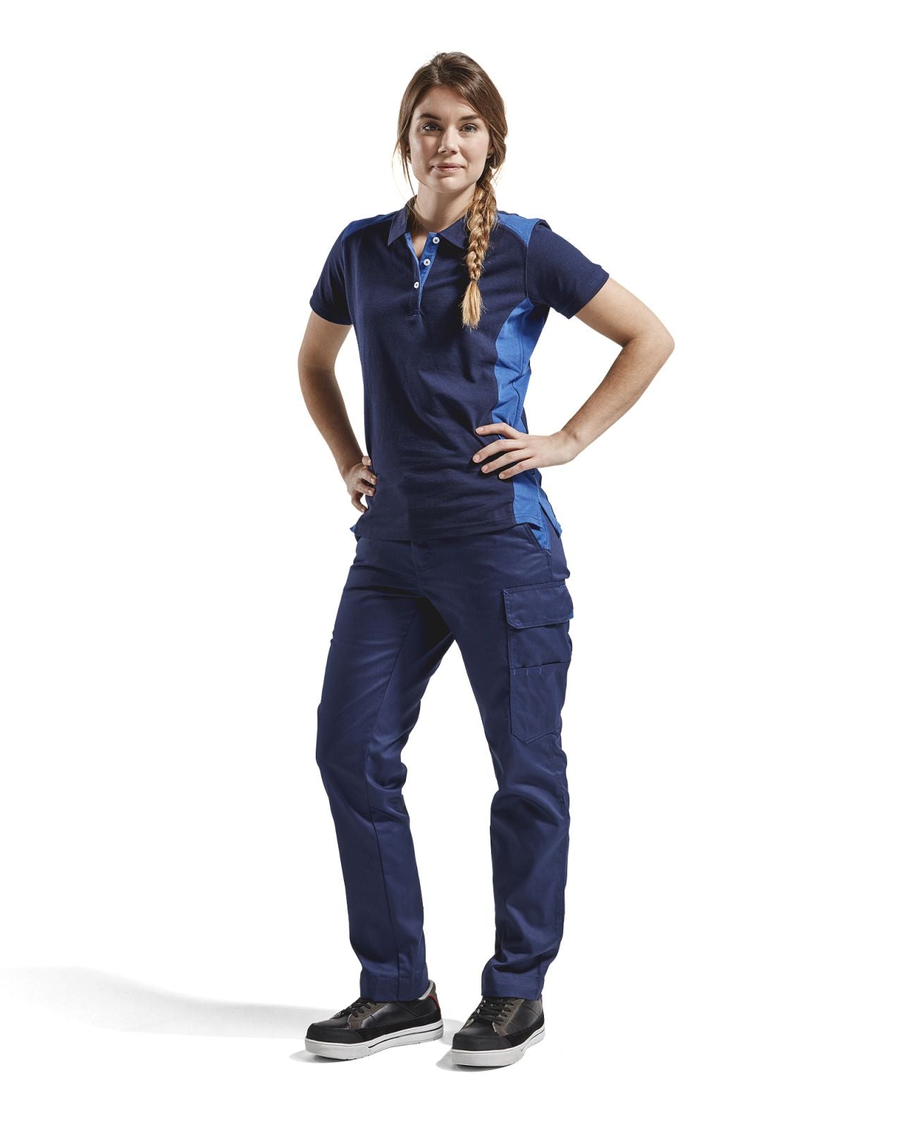 Blaklader Poloshirts 33901050 marineblauw-korenblauw(8985)