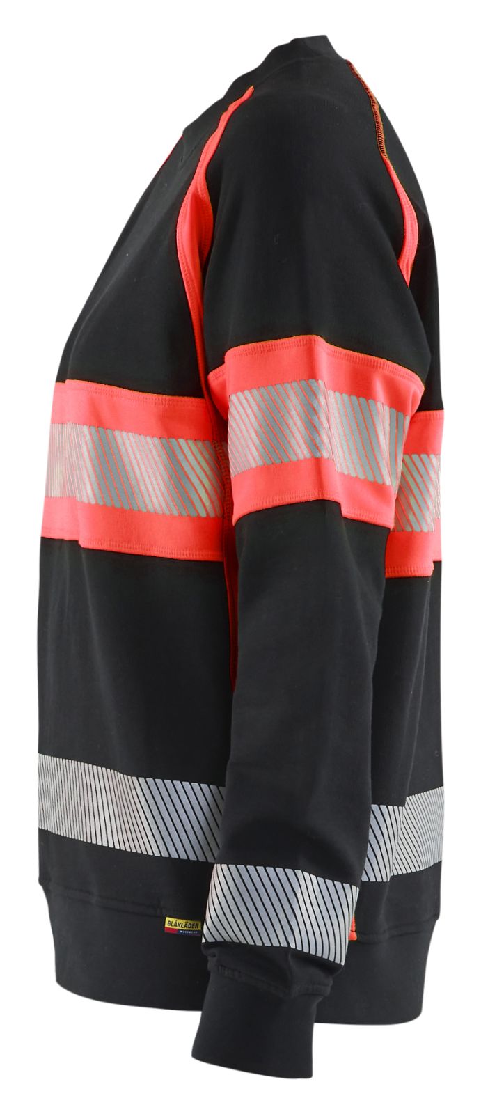 Blaklader Bi-Colour sweaters 34091158 zwart-fluo rood(9955)