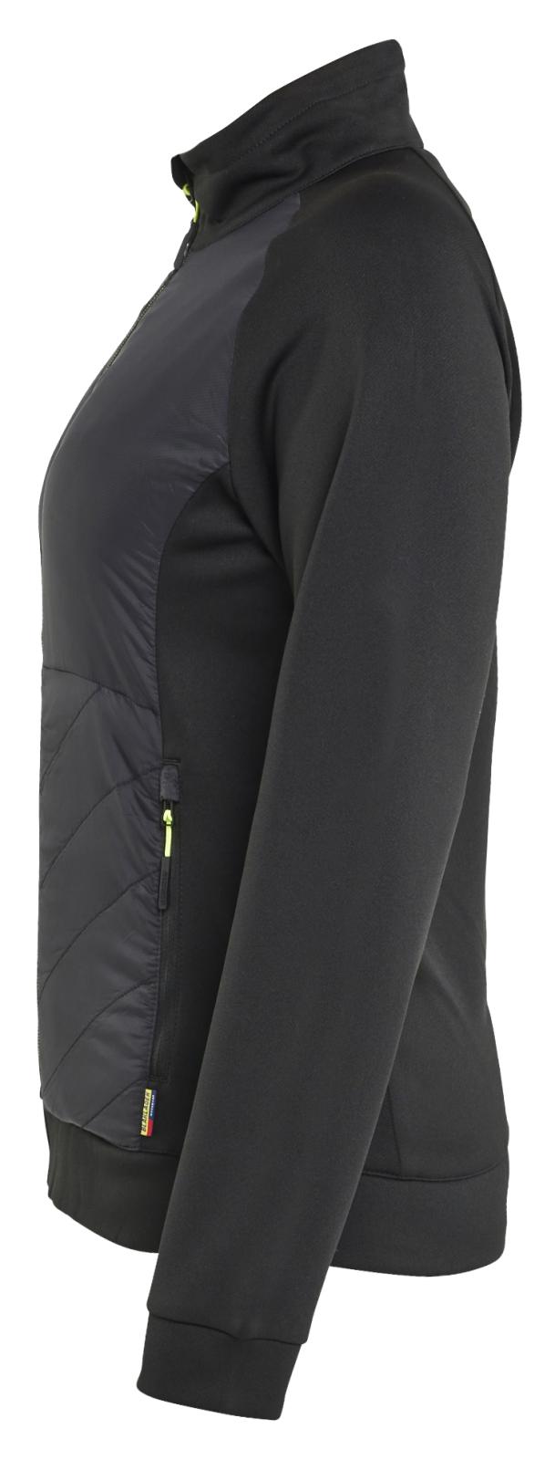 Blaklader Profiel Dames Hybride Sweatshirt 34192526 zwart-fluo geel(9933)