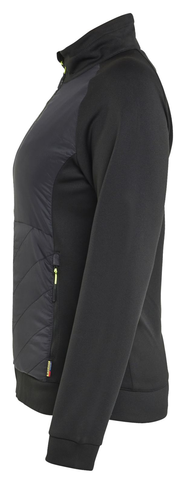 Blaklader Profiel Jassen Dames Hybride Sweatshirt 34192526 zwart-fluo geel(9933)