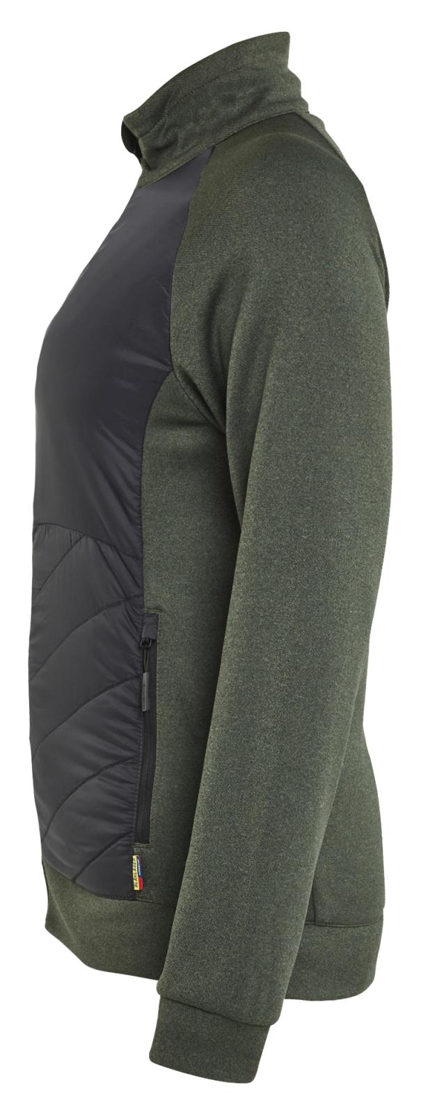 Blaklader Profiel Dames Hybride Sweatshirt 34192533 herfstgroen-zwart(4199)