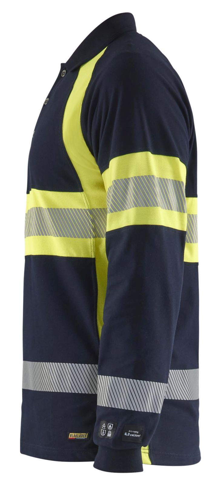 Blaklader Polosweaters 34381726 Multinorm marineblauw-geel(8933)