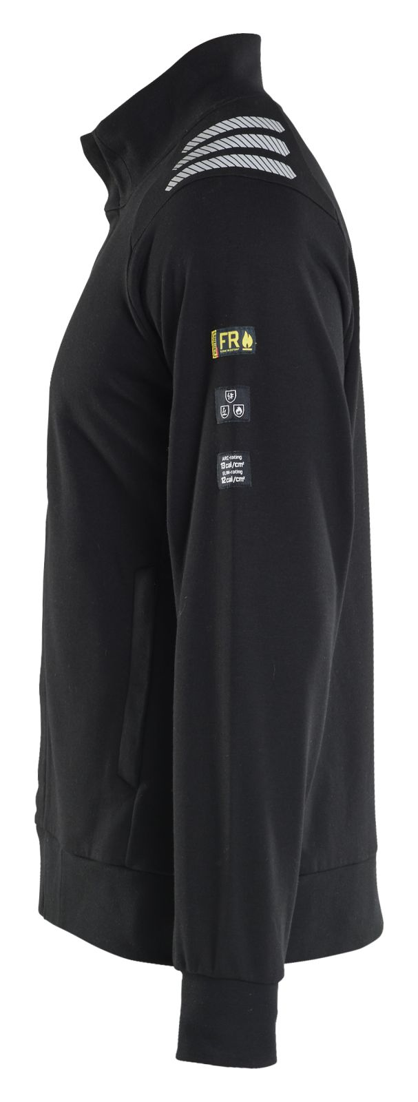 Blaklader Vlamvertragend Multinorm sweatshirt 34531762 rits vlamwerend antistatisch zwart(9900)