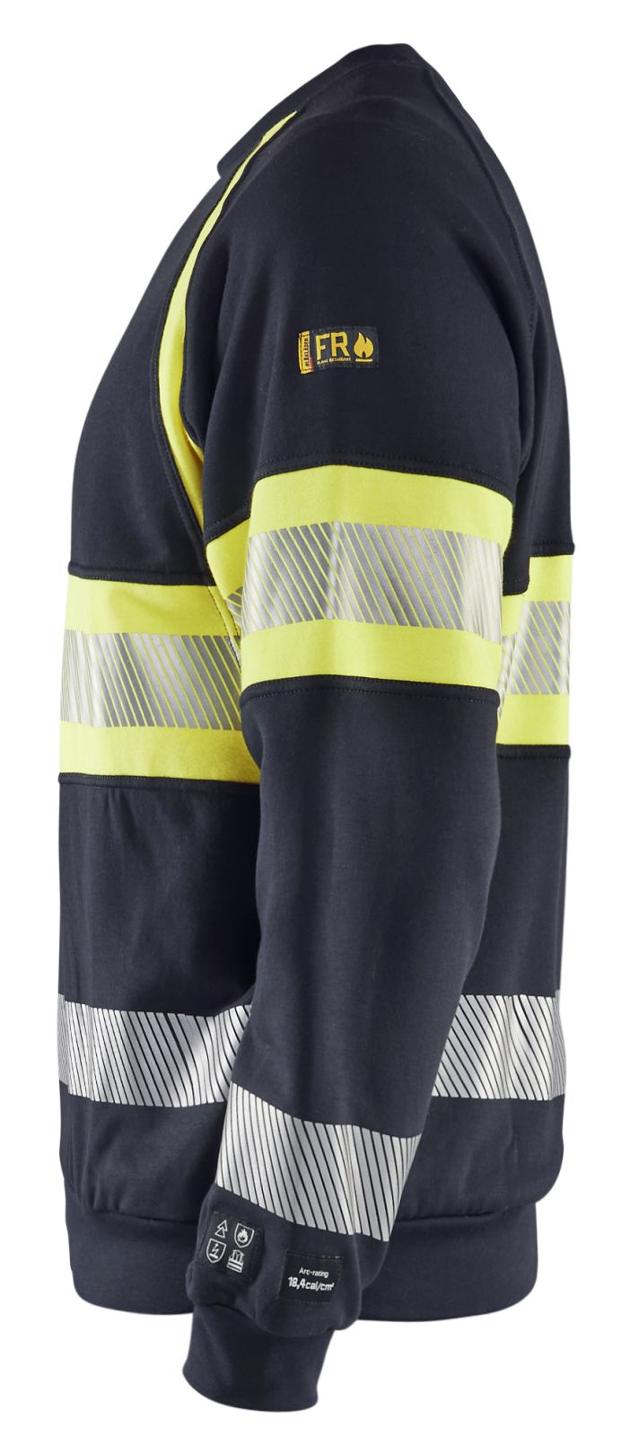 Blaklader Sweaters 34591762 Multinorm marineblauw-fluo geel(8933)