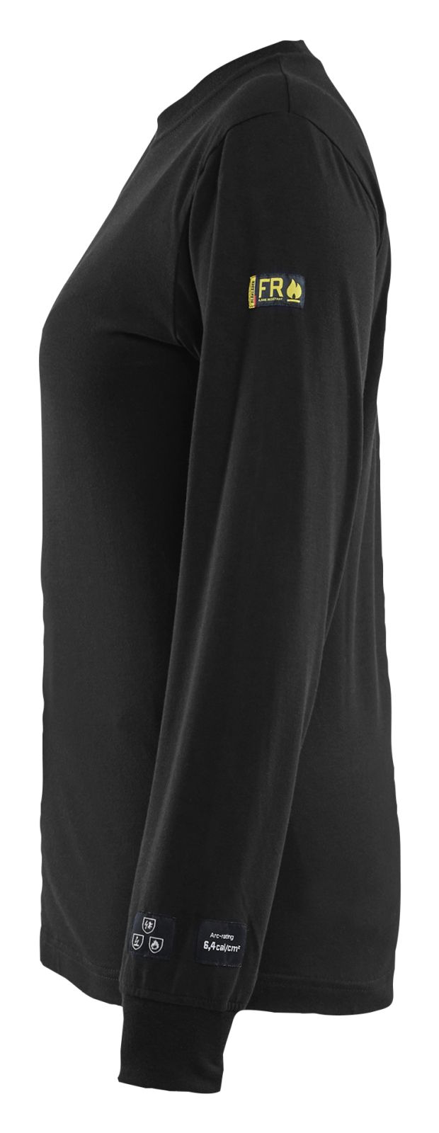 Blaklader Vlamvertragend Dames T-shirt lange mouwen 34671737 dames vlamwerend antistatisch zwart(9900)