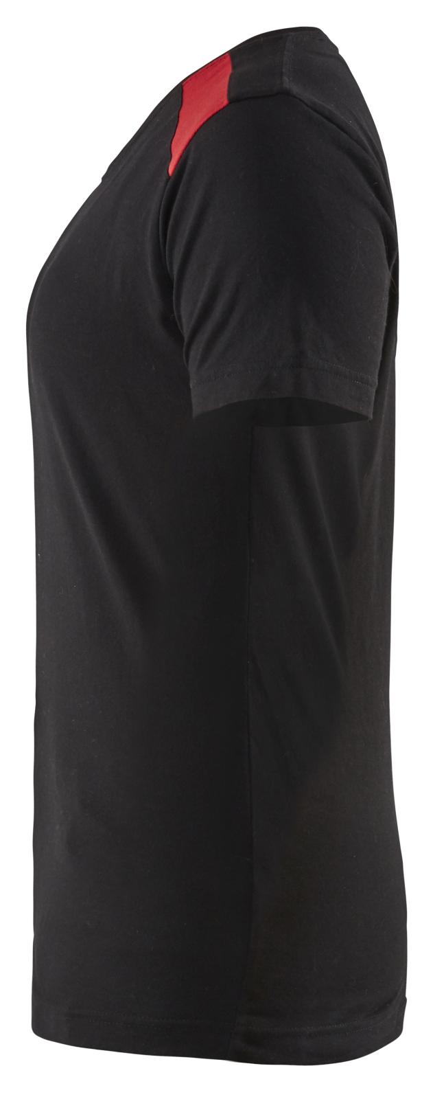 Blaklader T-shirts 34791042 zwart-rood(9956)