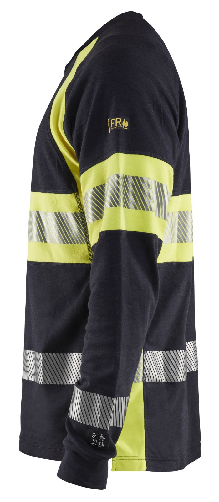 Blaklader T-shirts 34841761 marineblauw-fluo geel(8933)