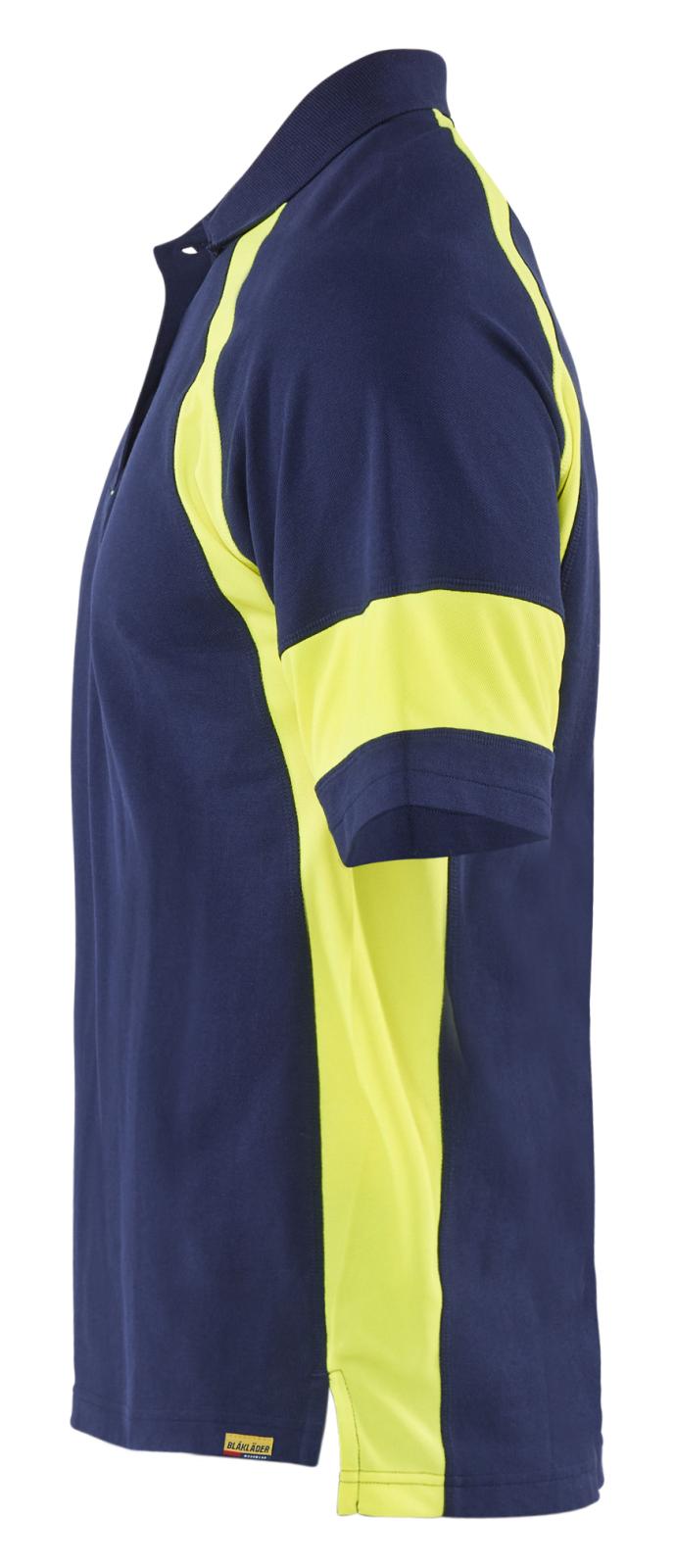 Blaklader Profiel Visible Poloshirt 35281050 HiVis marineblauw-fluo geel(8933)