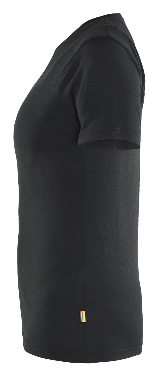 Blaklader Profiel Dames T-shirt 35371743 merinowol zwart(9900)