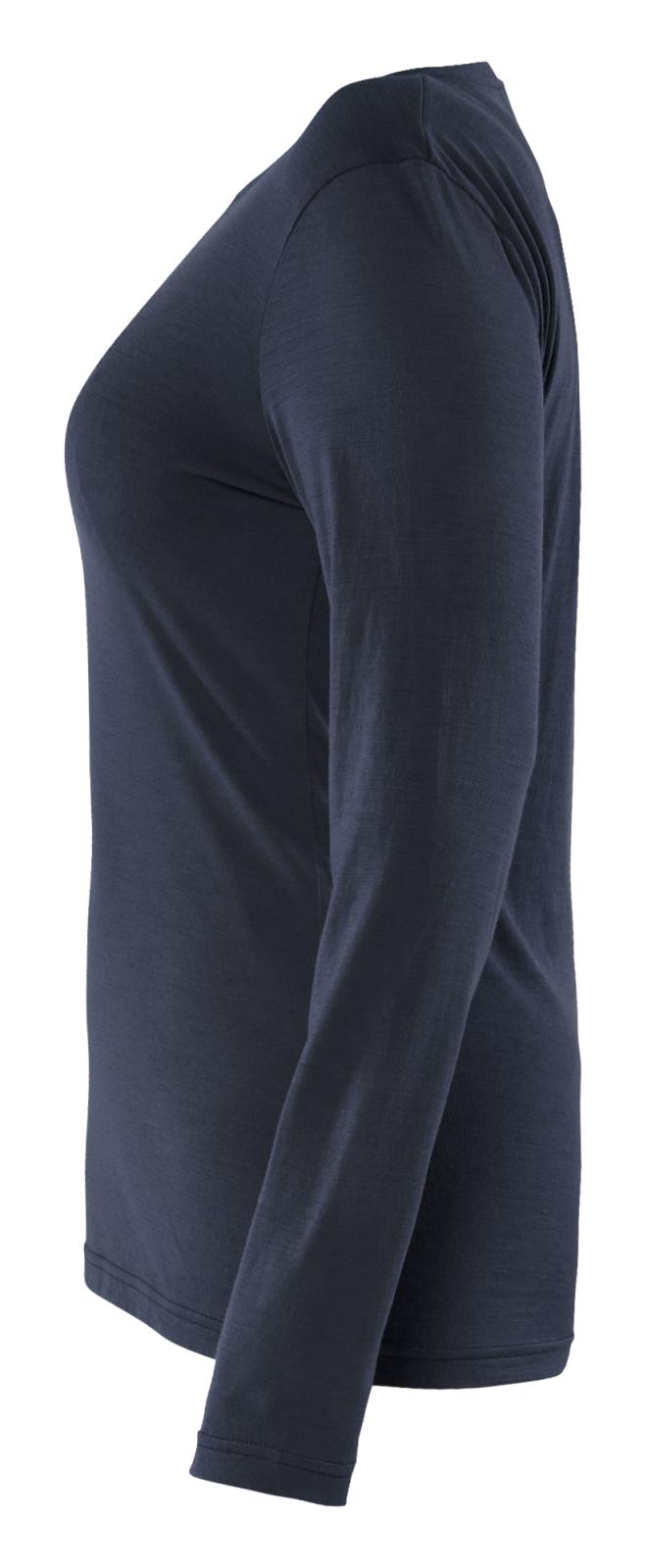 Blaklader Dames T-shirt 35391743 lange mouwen merinowol donker marineblauw(8600)