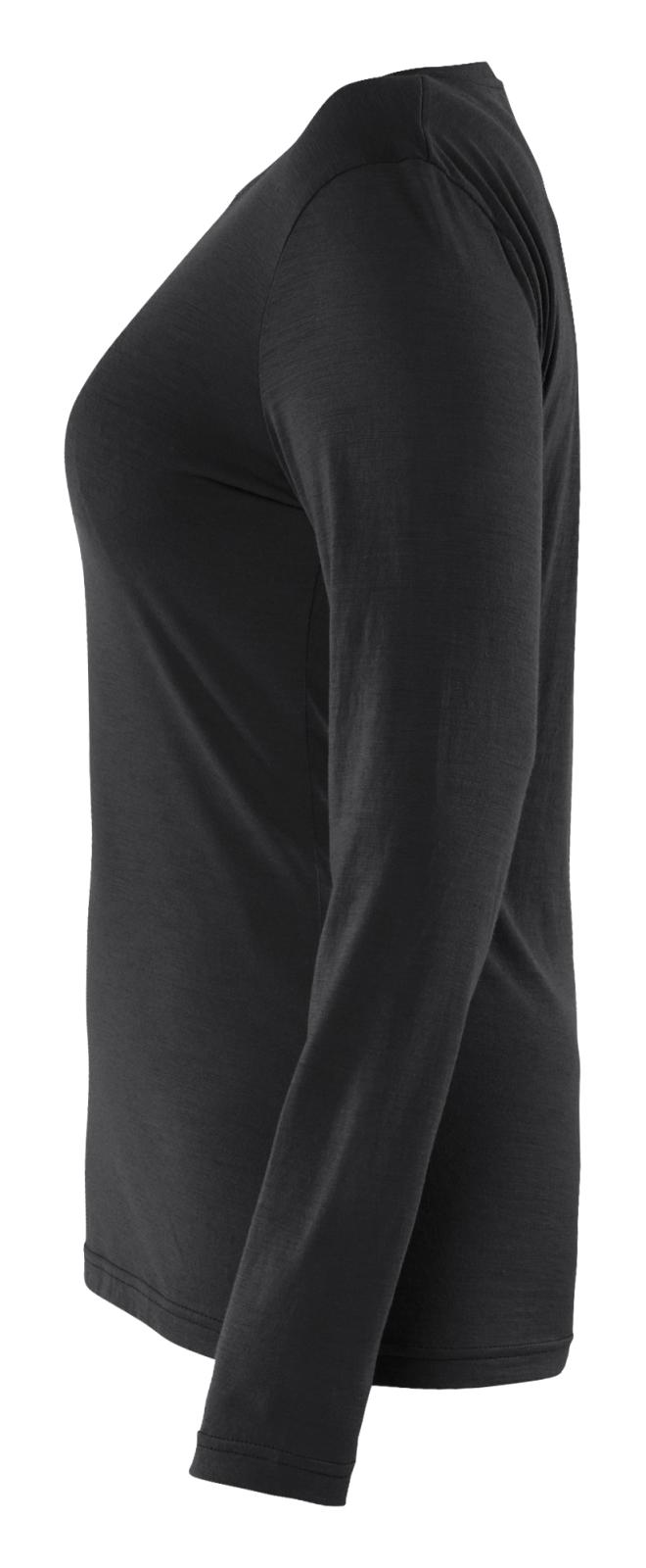 Blaklader Dames T-shirt 35391743 lange mouwen merinowol zwart(9900)