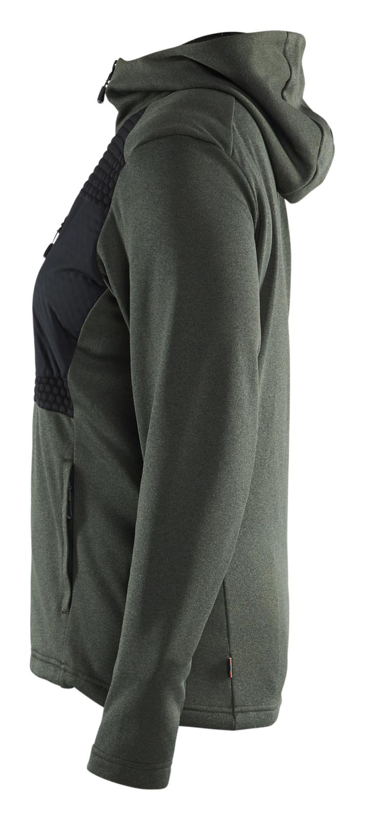 Blaklader hoodie 35422533 rits herfstgroen-zwart(4199)