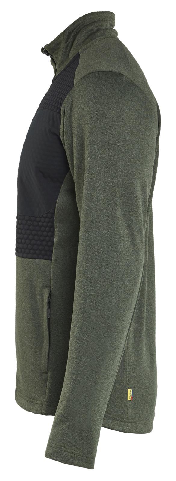 Blaklader Profiel Sweatshirt 35482533 hele rits herfstgroen-zwart(4199)