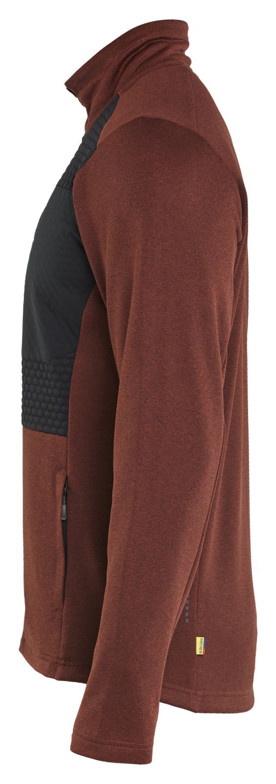 Blaklader Profiel Sweatshirt 35482533 hele rits gebrand rood-zwart(5999)