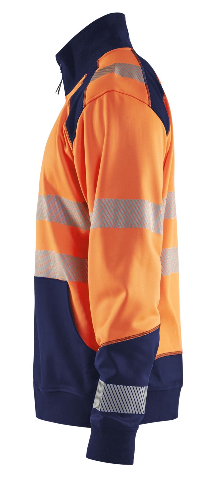 Blaklader Zipsweaters 35562528 HiVis fluo oranje-marineblauw(5389)