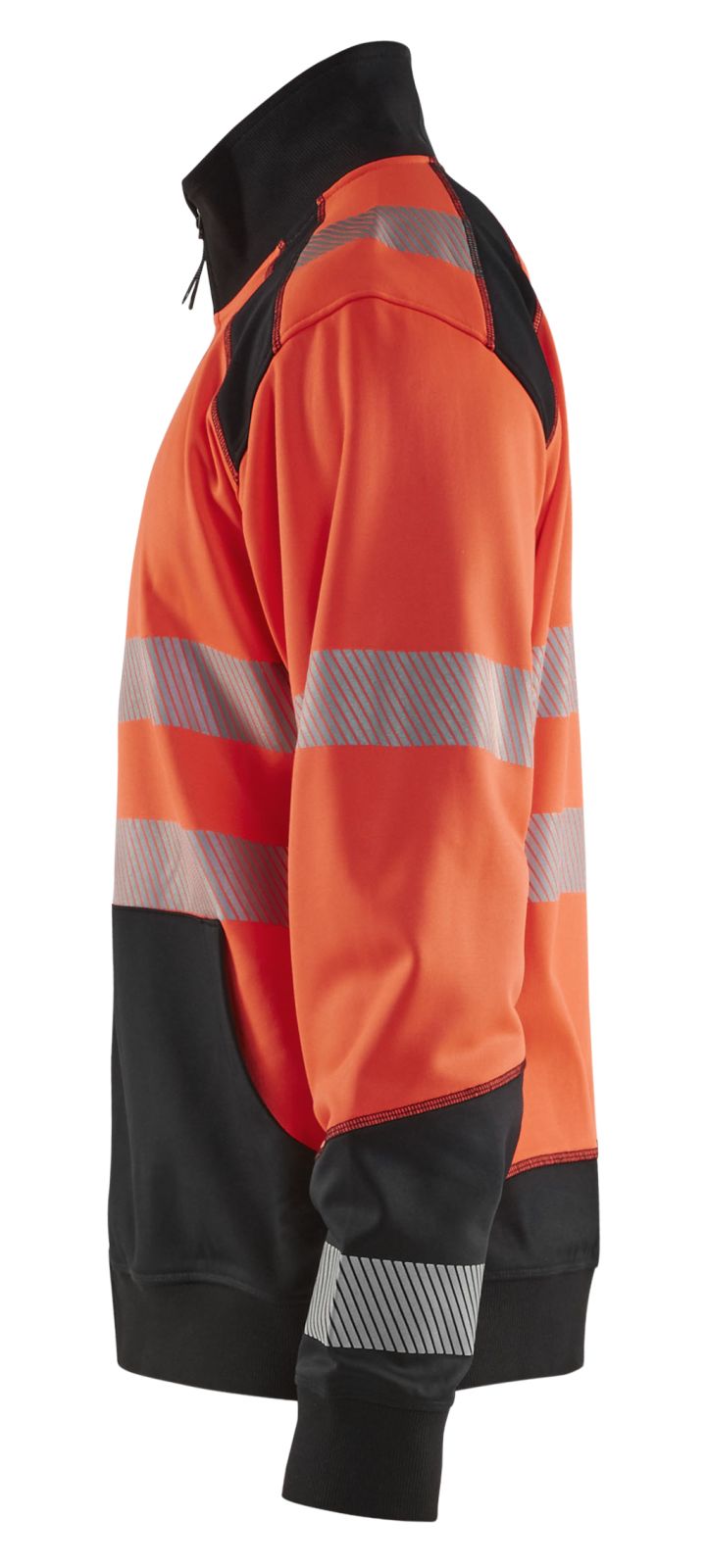 Blaklader Zipsweaters 35562528 HiVis fluo rood-zwart(5599)