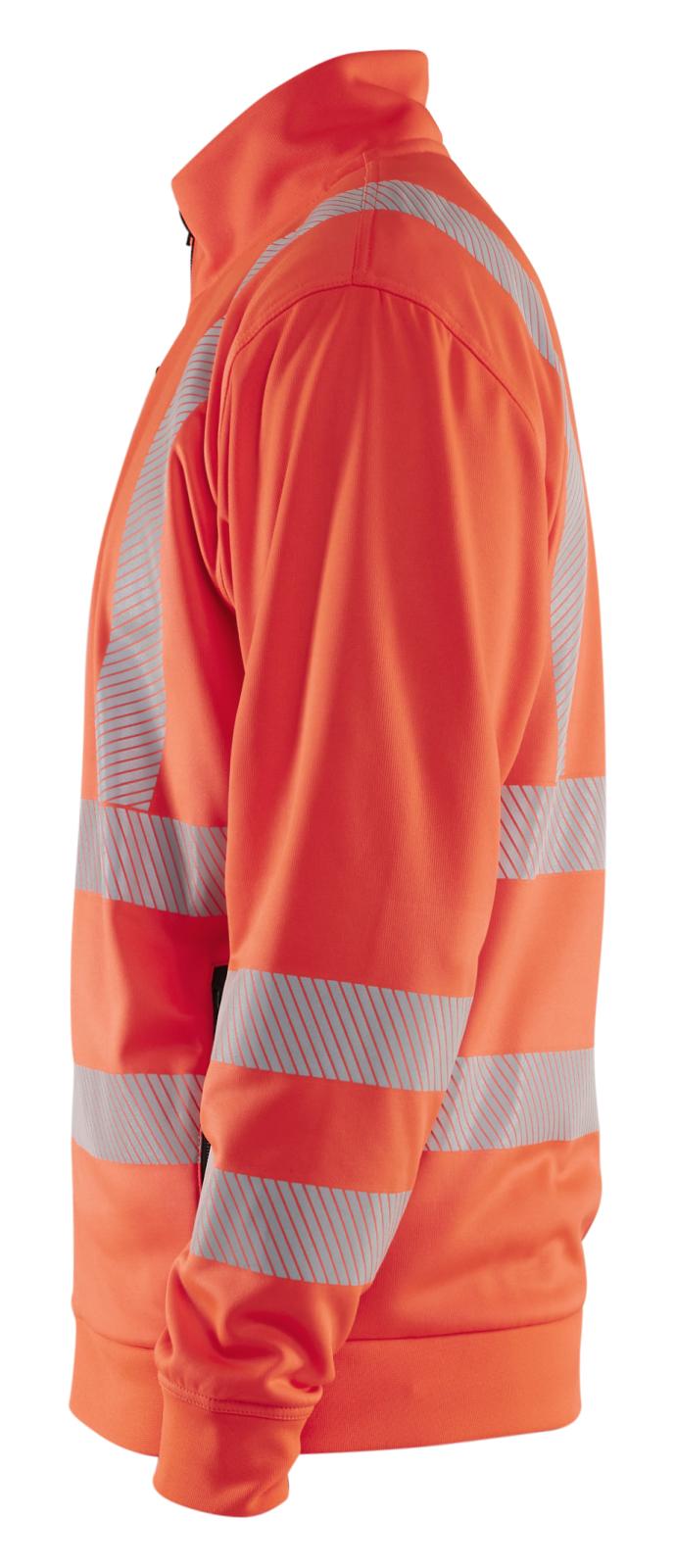 Blaklader High Vis sweaters 35632538 HiVis rits fluo rood(5500)