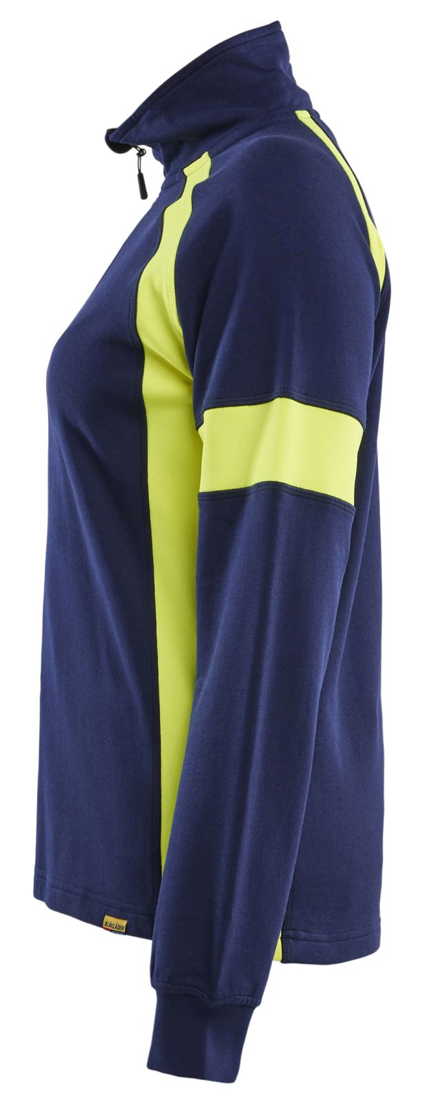 Blaklader Profiel Visible Dames Sweatshirt 35661158 HiVis marineblauw-fluo geel(8933)