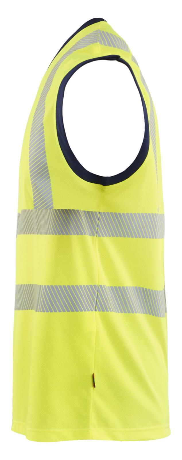 Blaklader High Vis Onderhemden 35751013 UV HiVis fluo geel-marineblauw(3389)
