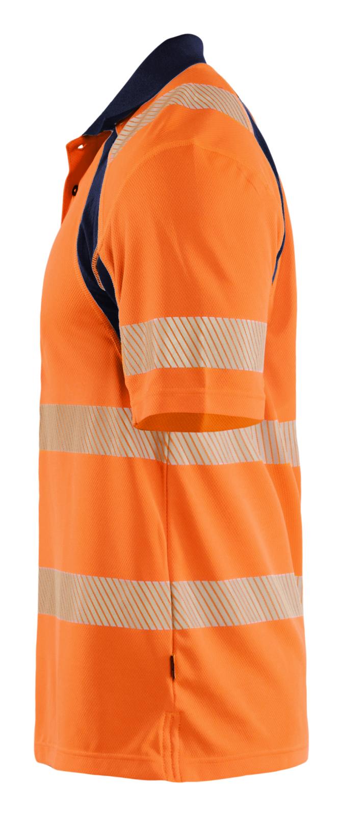 Blaklader High Vis Poloshirts 35951013 UV HiVis fluo oranje-marineblauw(5389)