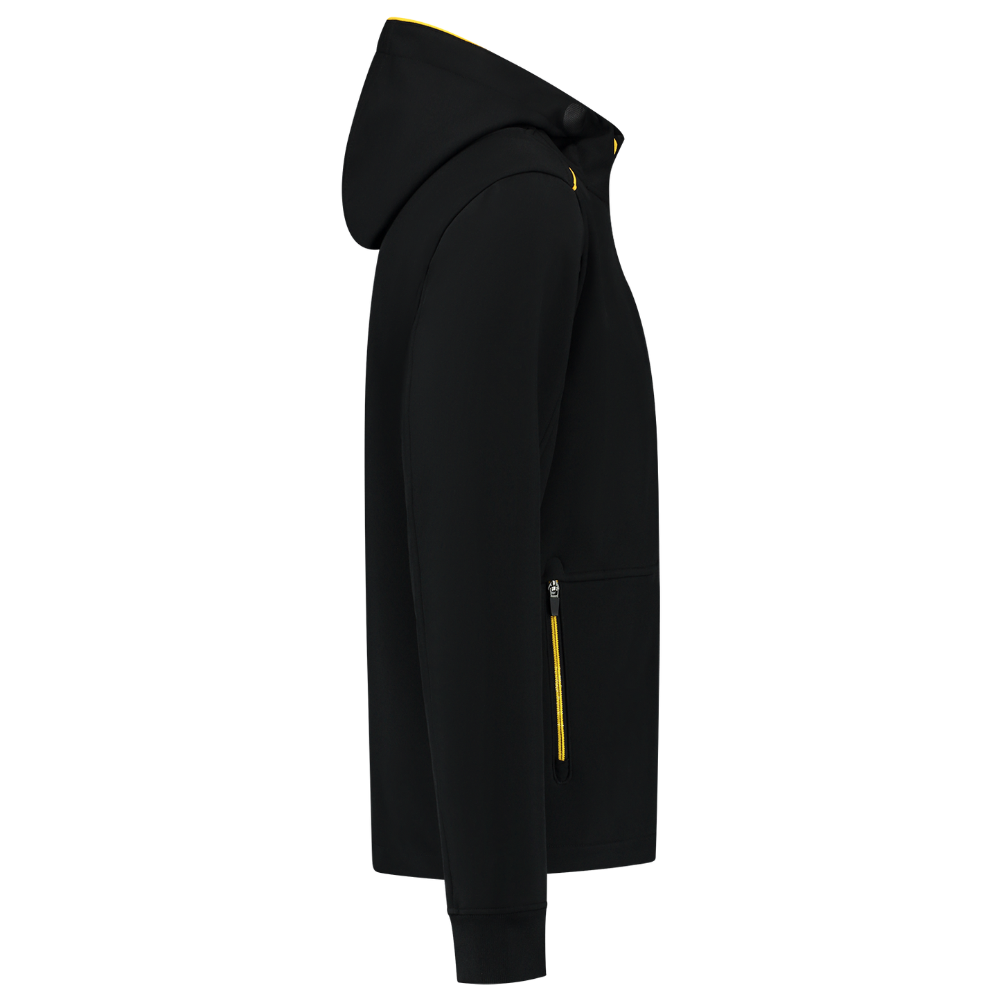 Tricorp Workwear Accent Jassen 402705 Softshell Capuchon zwart-geel(blackyellow)