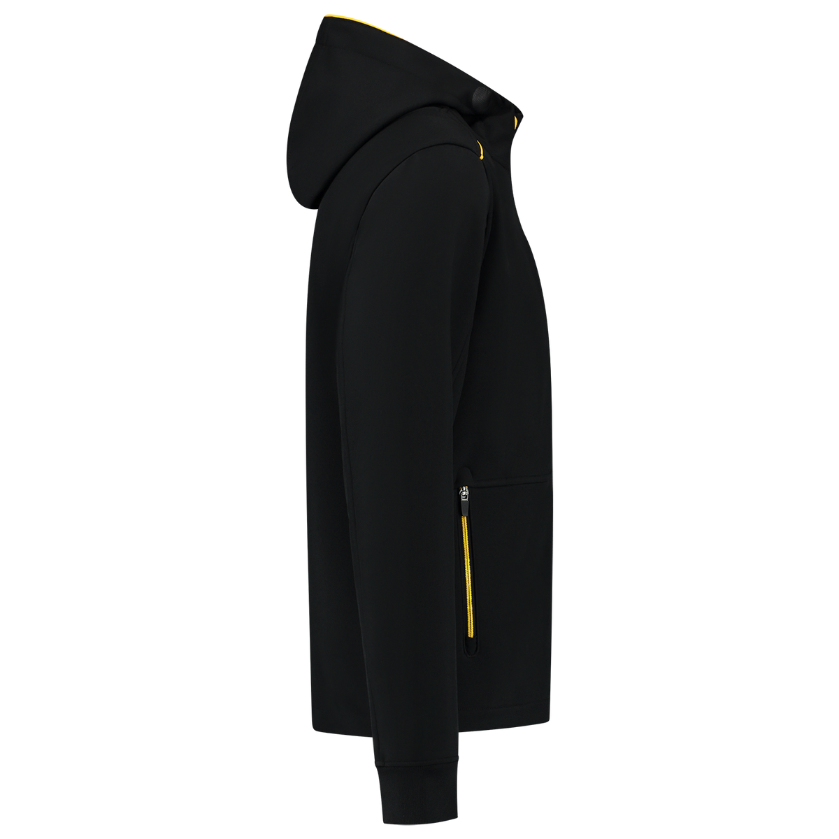 Tricorp Workwear Accent Jassen 402705 Softshell Capuchon zwart-geel(blackyellow)