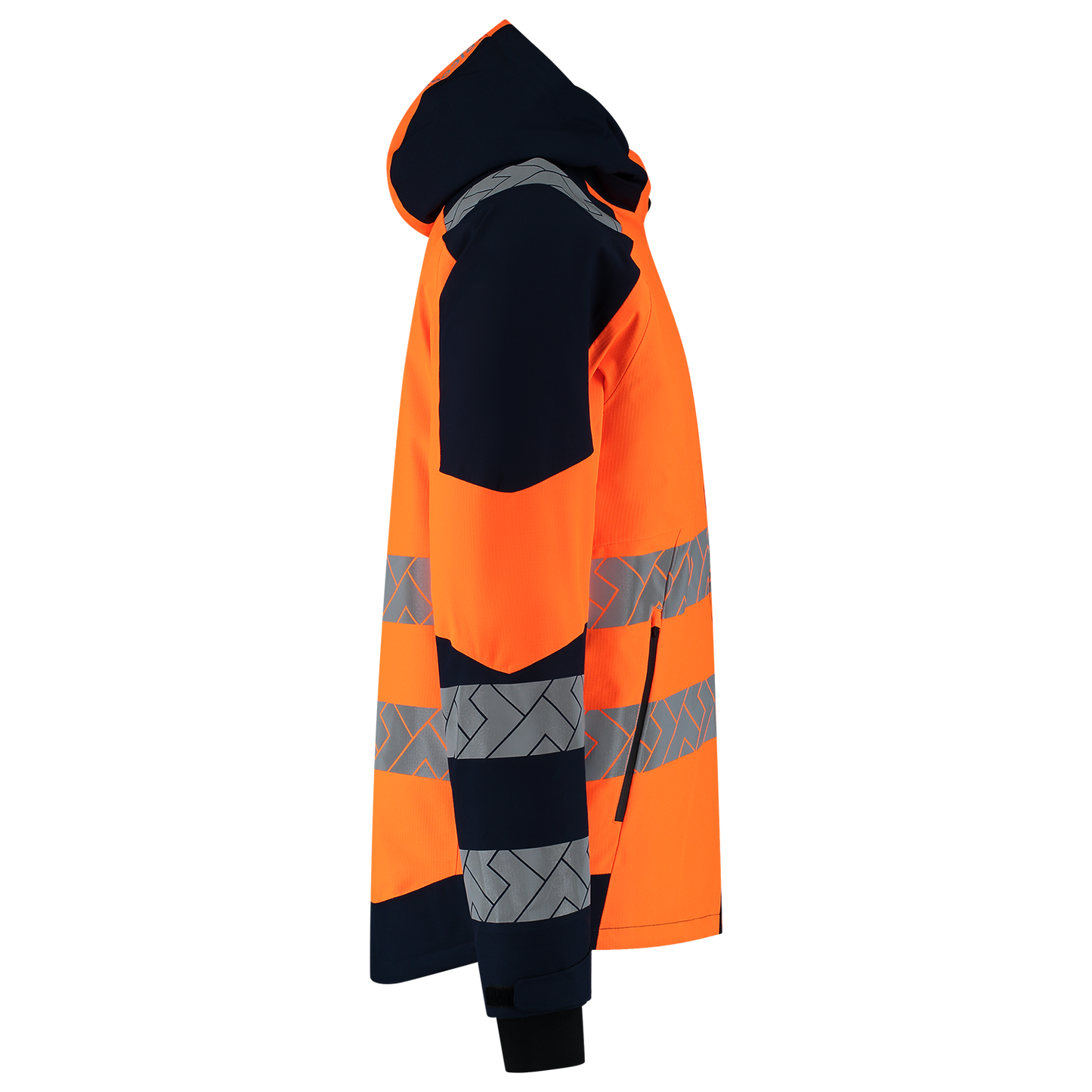 Tricorp Workwear High Vis Redefined Winterjas 406107 Ripstop HiVis fluo oranje-inktblauw(fluororangeink)
