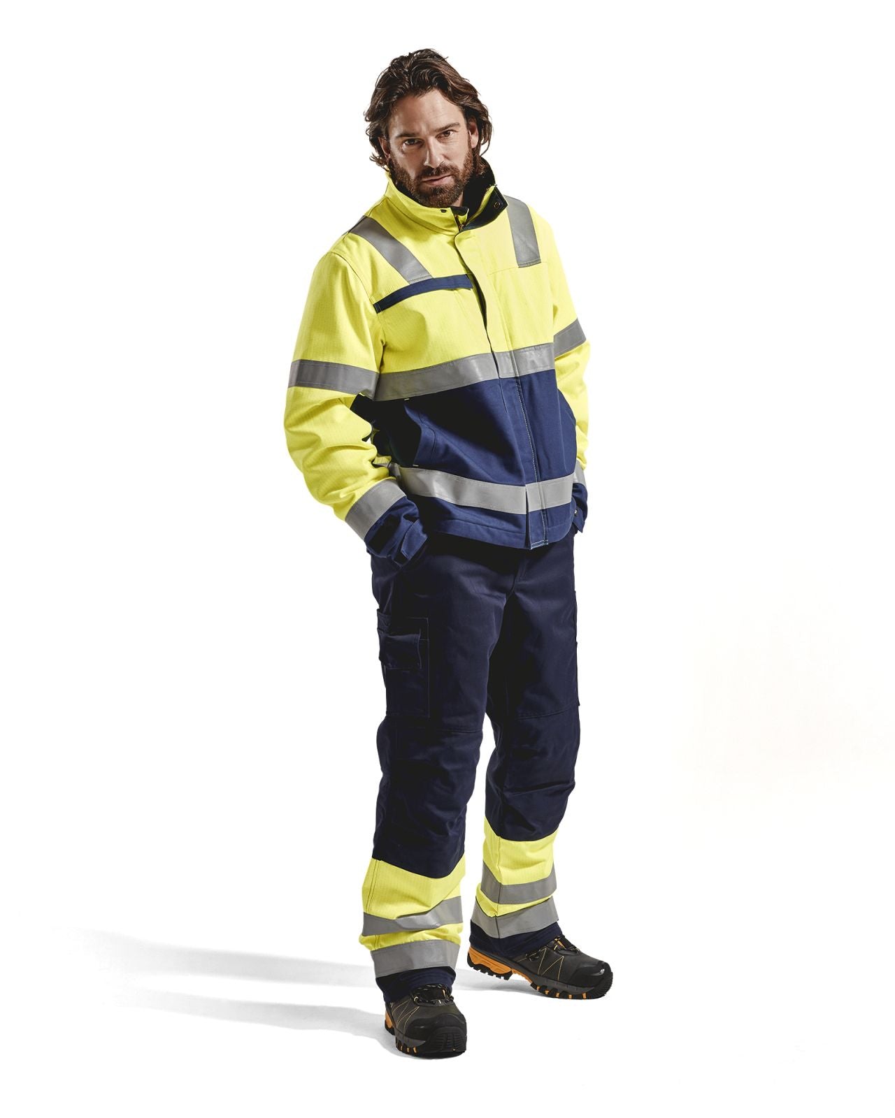 Blaklader Jassen 40691514 Multinorm geel-marineblauw(3389)